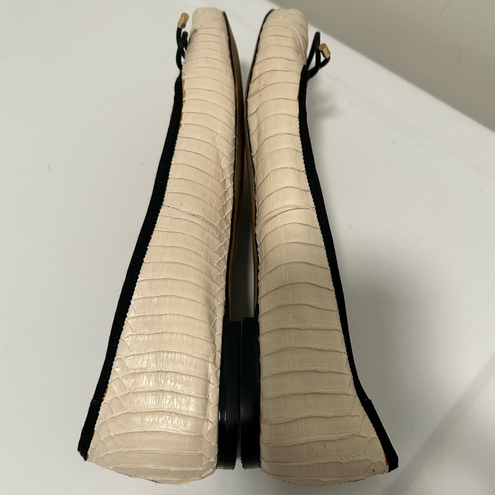 Karl Lagerfeld Ballet Flats Cream Black Size 8.5 - Picture 9 of 13